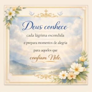 Deus conhece cada lágrima escondida