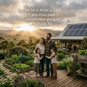 "Nunca perca a fé, pois Deus pode transformar qualquer situação."