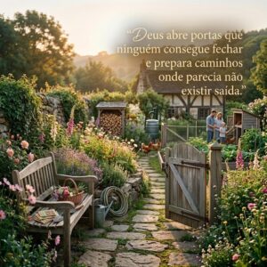 "Deus abre portas que ninguém consegue fechar e prepara caminhos onde parecia não existir saída."