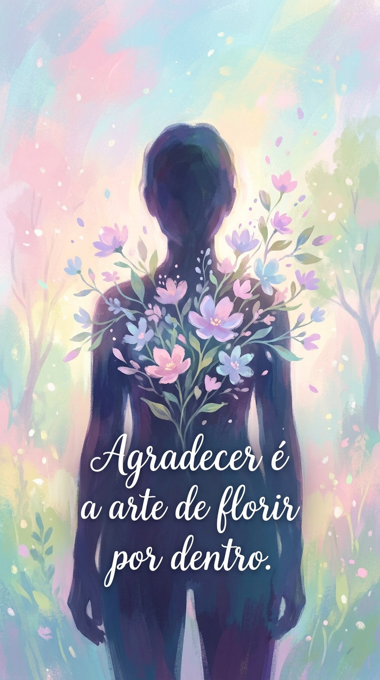 Agradecer, arte de florir, gratidão, flores, crescimento interior, beleza, auto-reflexão