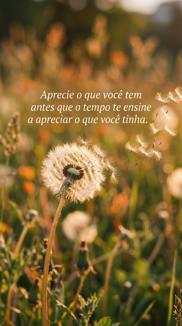 Apreciação, tempo, valorização, gratidão, presente, passado, sabedoria, aprendizado, reflexão