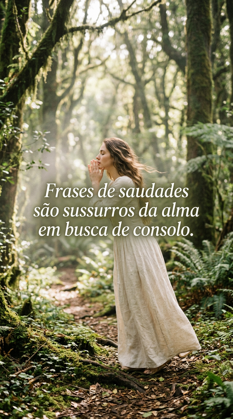 Frase de saudades, sussurros da alma, busca por consolo, frases que saudade expressam sentimentos profundos.